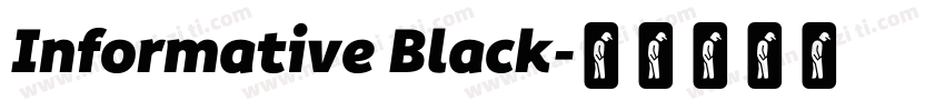 Informative Black字体转换